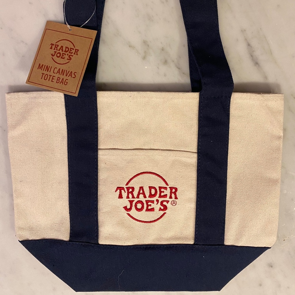 NWT Trader Joe's Mini Tote - "Navy Blue" Tote